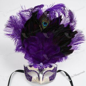 Venetian Masquerade,Mardi Gras Feather Halloween P